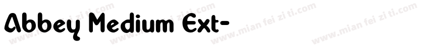 Abbey Medium Ext字体转换